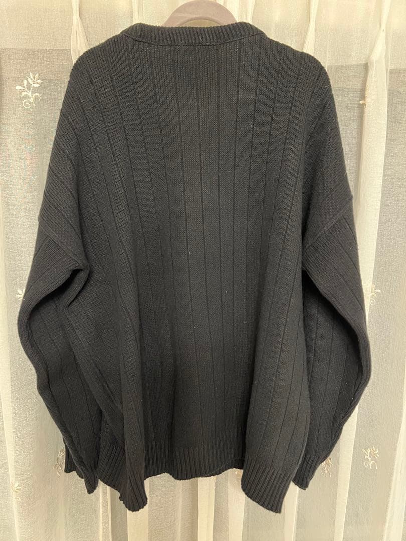 STONE  クルーネック　ブラック　黒　ニット