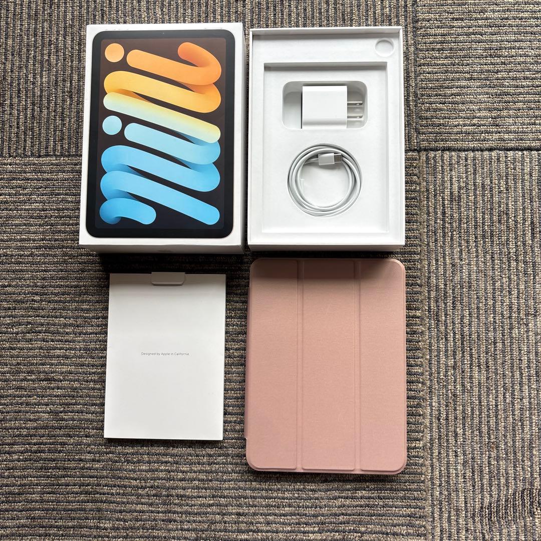 超美品　iPad mini 第6世代 64GB、バッテリ容量100%、キズなし