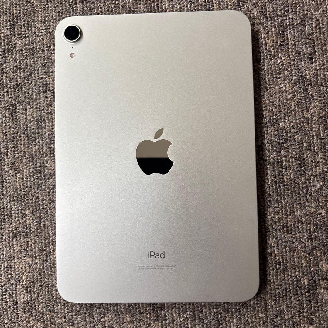 超美品　iPad mini 第6世代 64GB、バッテリ容量100%、キズなし