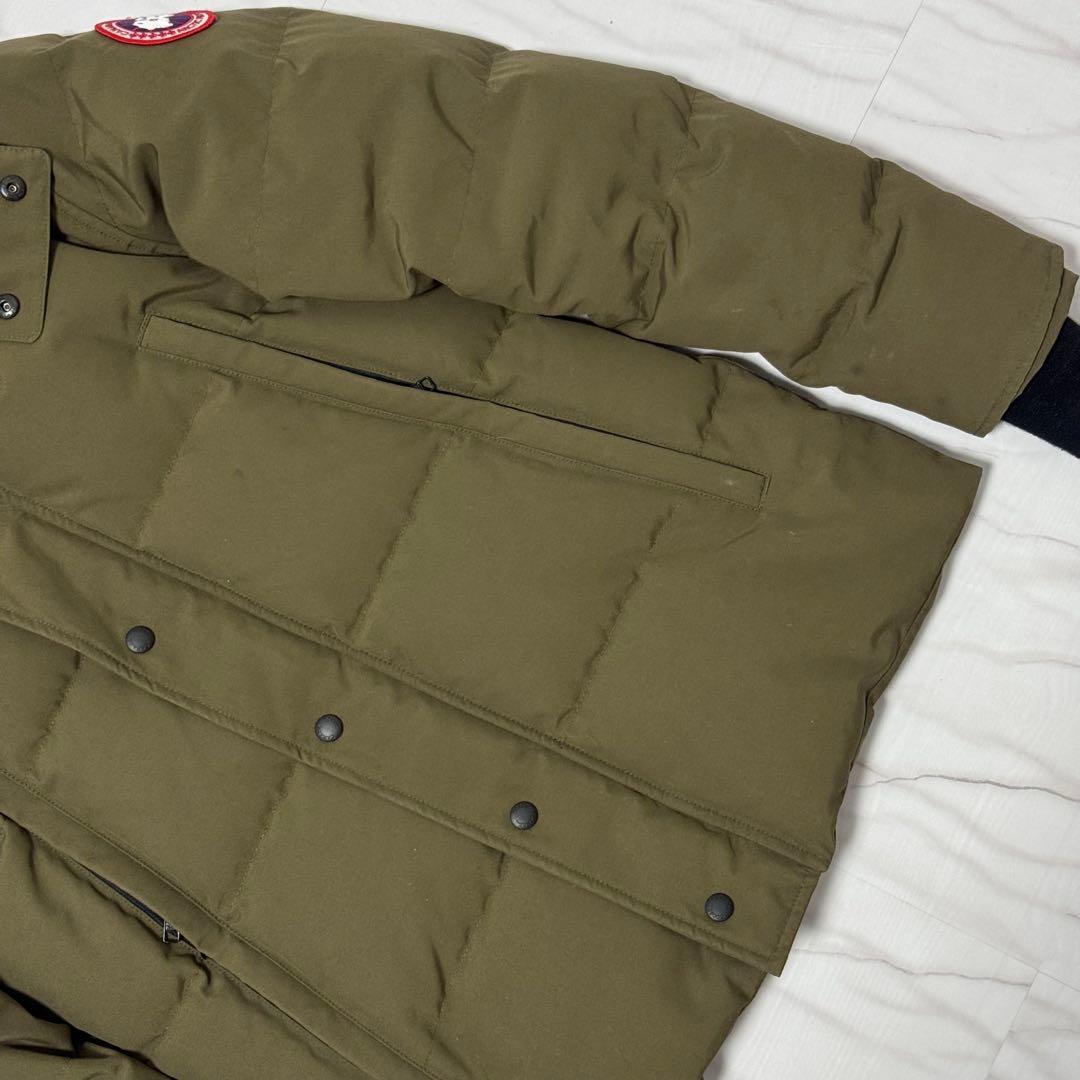 カナダグース ウィンダムパーカー 3way ダウン コヨーテファー カーキ S