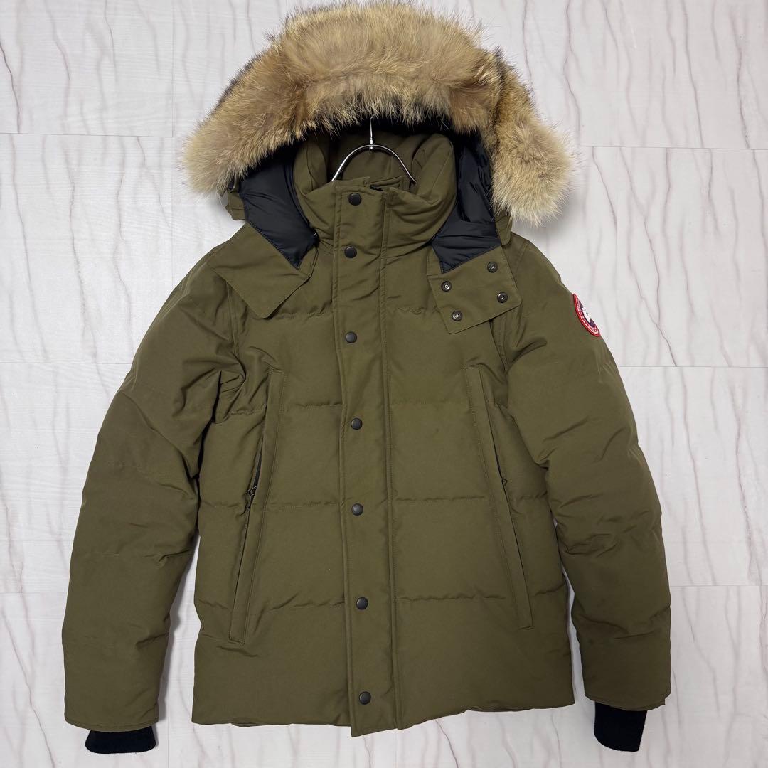 カナダグース ウィンダムパーカー 3way ダウン コヨーテファー カーキ S