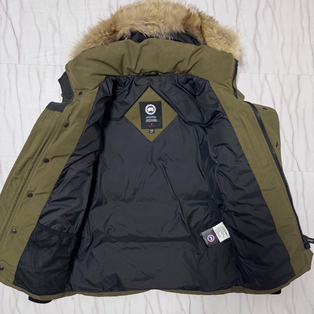 カナダグース ウィンダムパーカー 3way ダウン コヨーテファー カーキ S