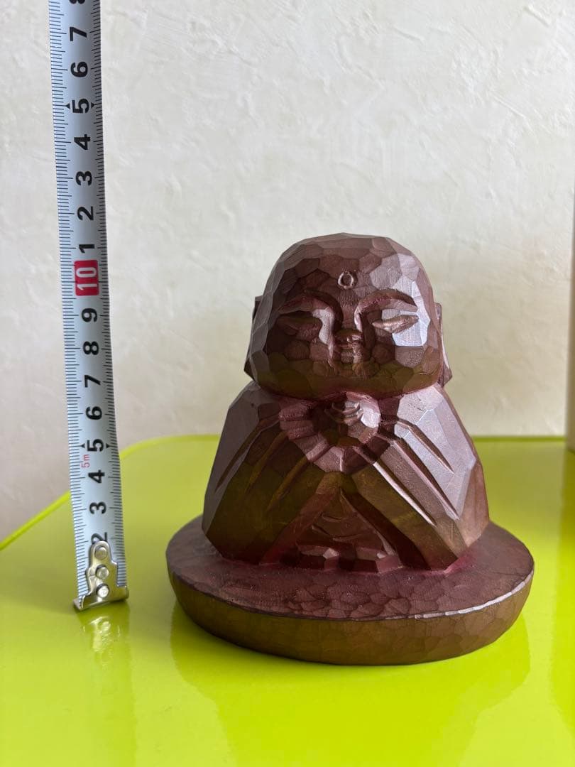 木彫　瀧川千春　『お地蔵さん』　約10センチ 木箱付き