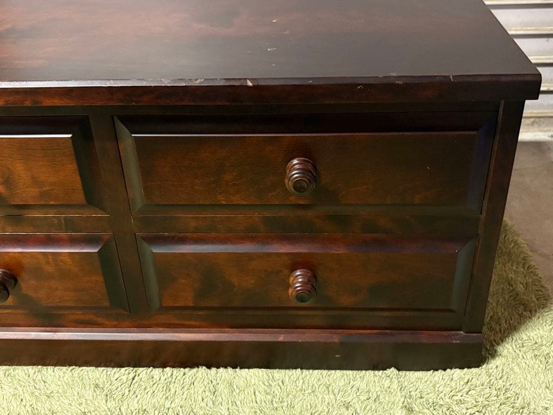 ☆ バレエダンサー　北海道民芸 ローチェスト 幅129.5cm　整理 収納