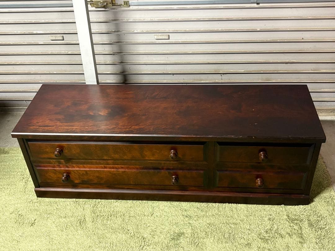 ☆ バレエダンサー　北海道民芸 ローチェスト 幅129.5cm　整理 収納