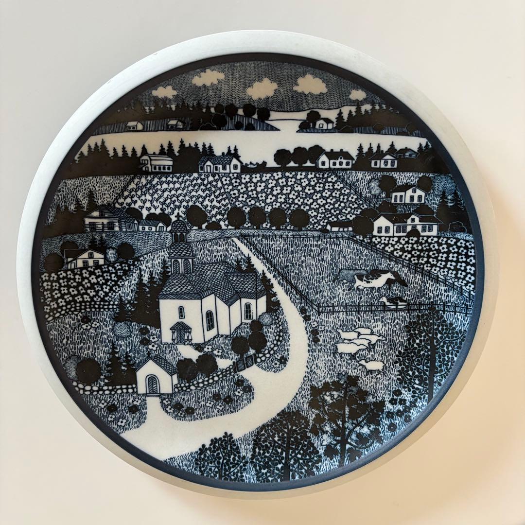 【極美品、箱付き】Arabia 100周年記念プレート 1973年