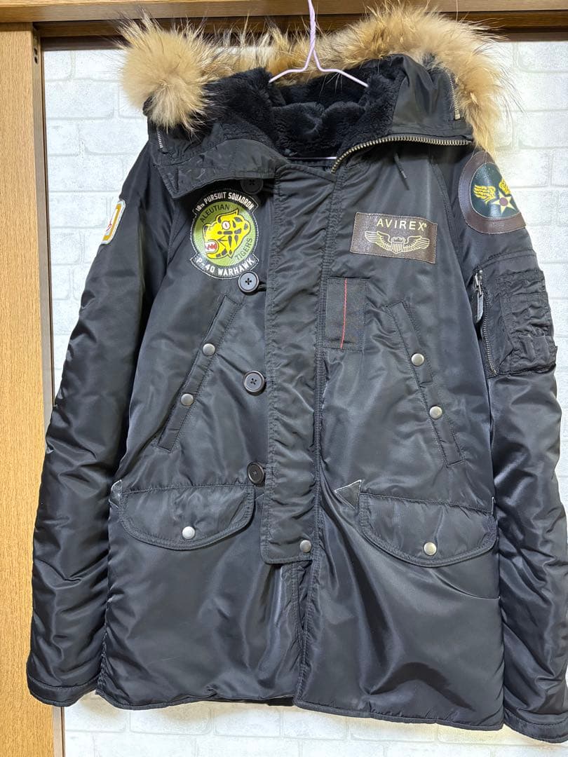 【再値下げ】AVIREX N3B ミリタリージャケット M ブラック