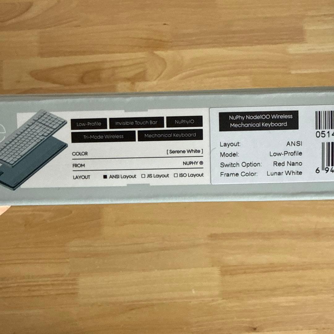 【試打のみ｜定価$109.95】NuPhy Node100 ロープロファイル