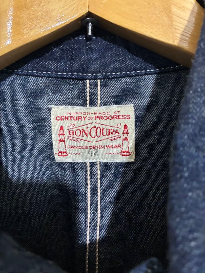 BONCOURA インディゴデニム　カバーオール　42