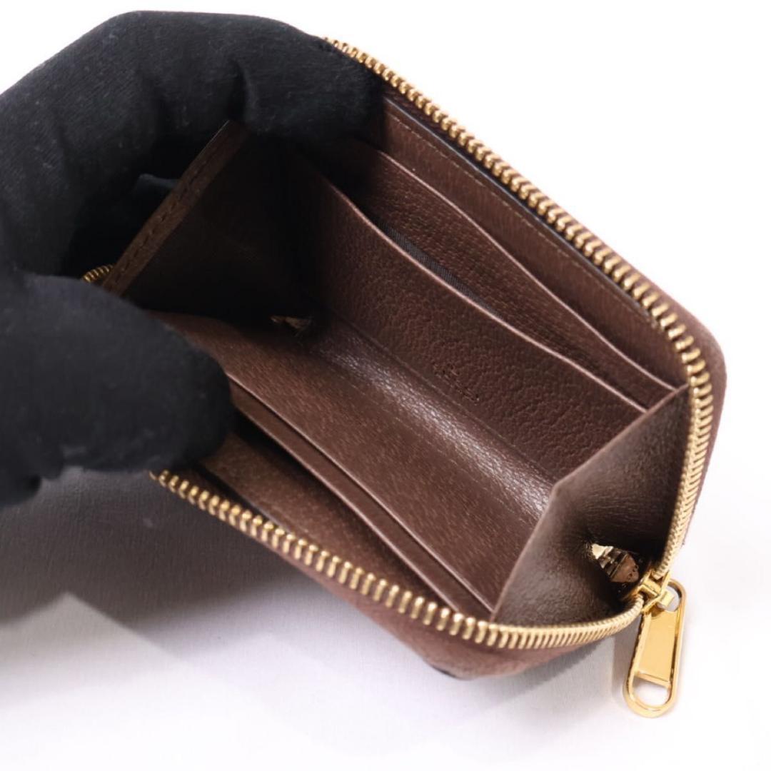 【極美品】GUCCI カードケース　オフィディア 小銭入れ　ブラウン