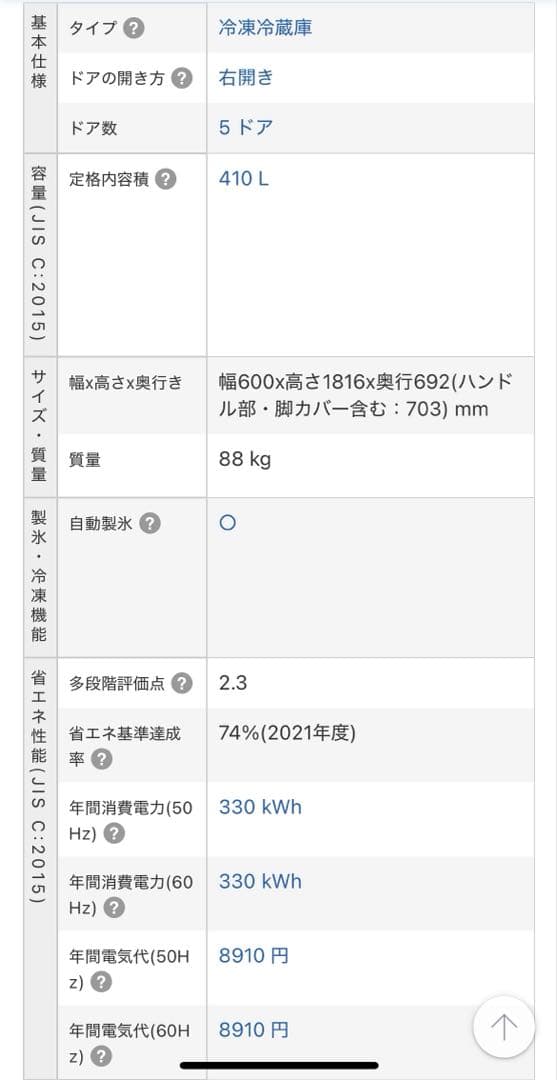 TOSHIBA GR-K41(G) 冷蔵庫 2017年　東芝
