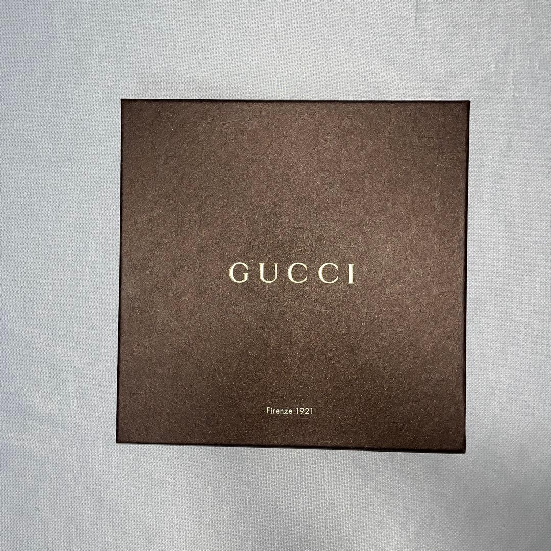 グッチ Gucci ストール マフラー チャコールグレー ウェビング 箱付き