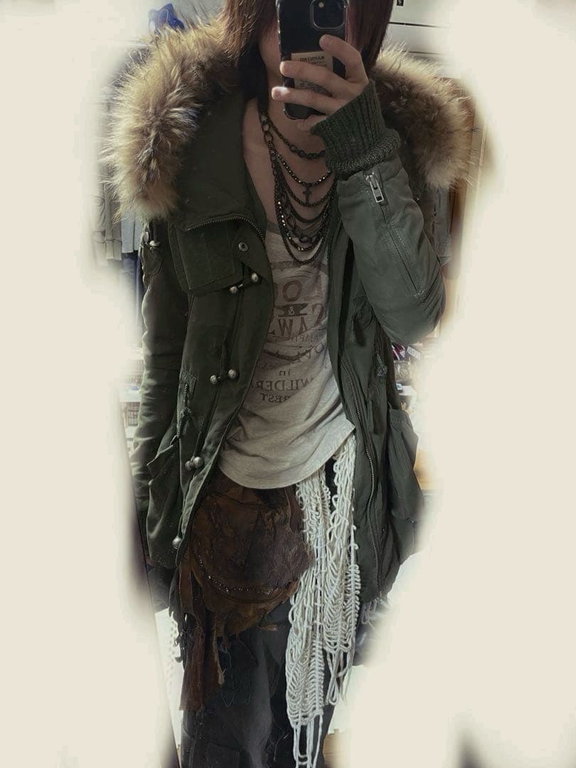 ファー付きモッズコート 亜熱帯 フェアリーグランジ