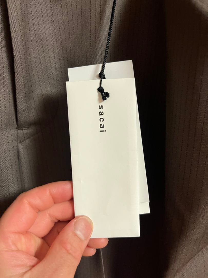 Sacai Doeskin Pants 25-03633M TAUPEサイズ1