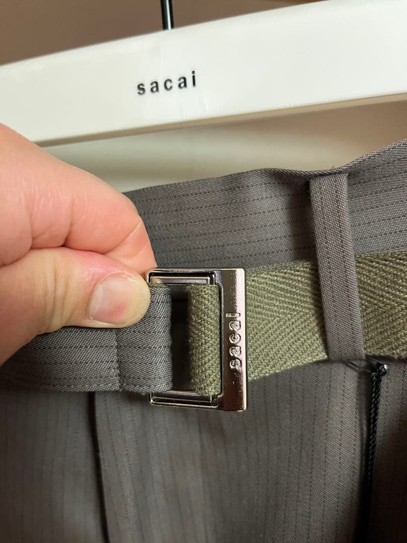 Sacai Doeskin Pants 25-03633M TAUPEサイズ1
