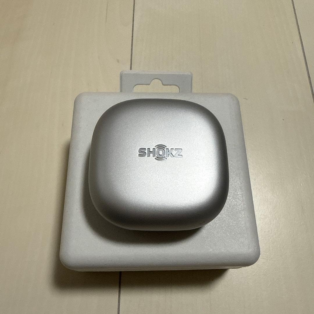 SHOKZ 骨伝導イヤホン ホワイト　オープンフィット2＋