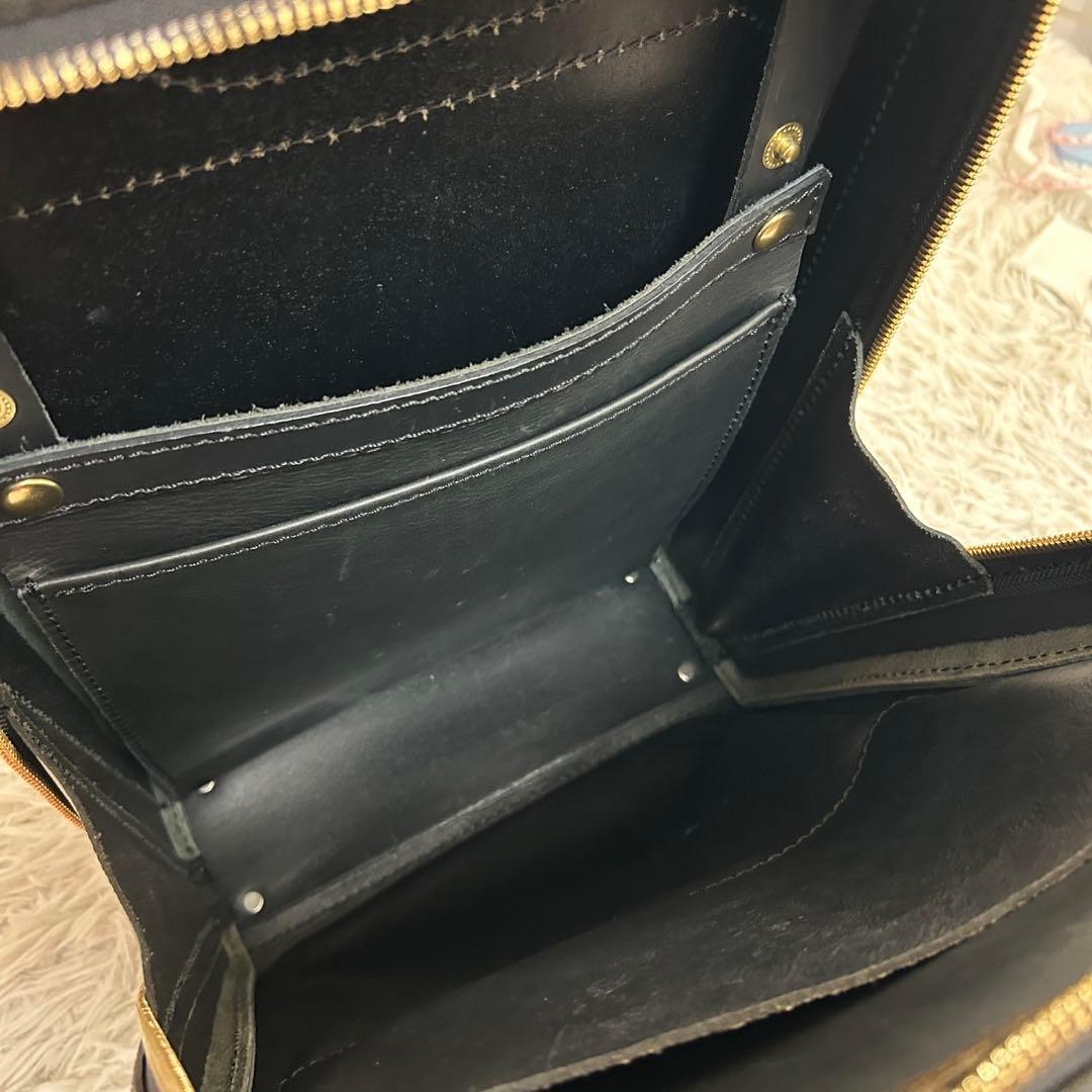 未使用✨HERZ ヘルツ ブリックリュック ビジネスリュック ブラック　R-25