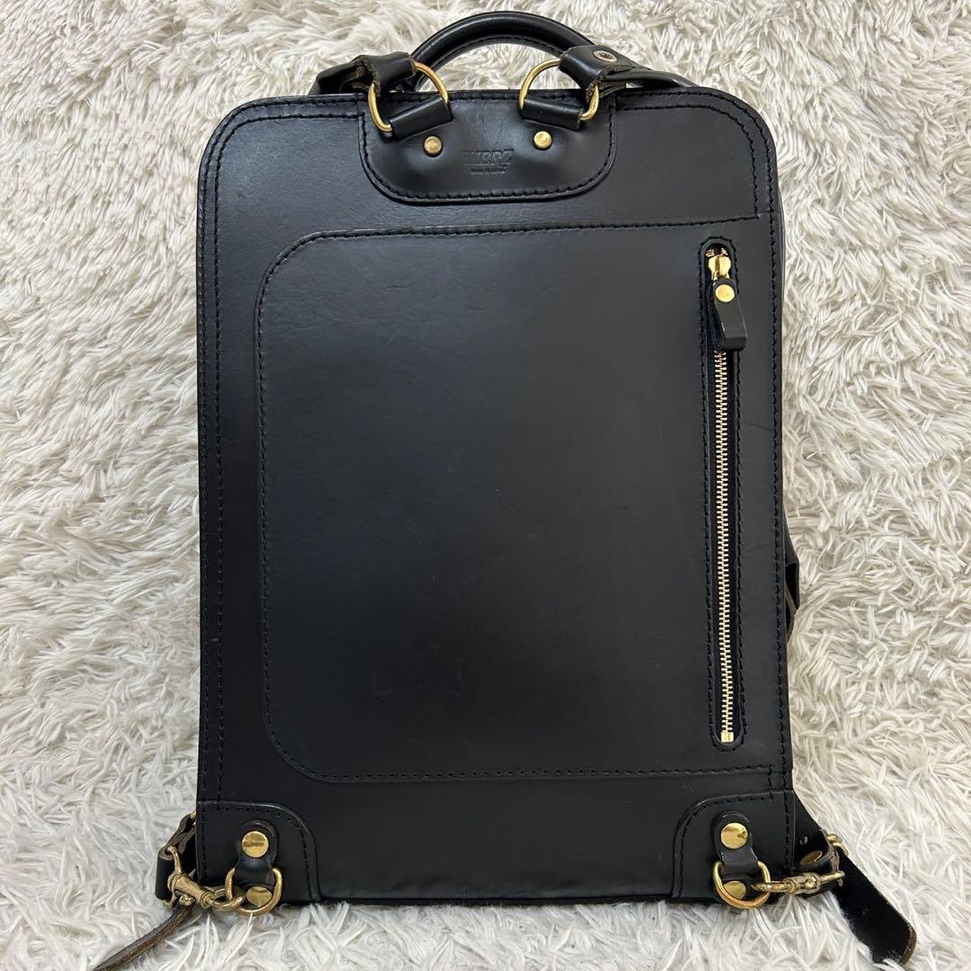 未使用✨HERZ ヘルツ ブリックリュック ビジネスリュック ブラック　R-25