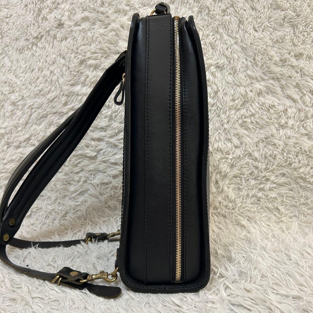 未使用✨HERZ ヘルツ ブリックリュック ビジネスリュック ブラック　R-25