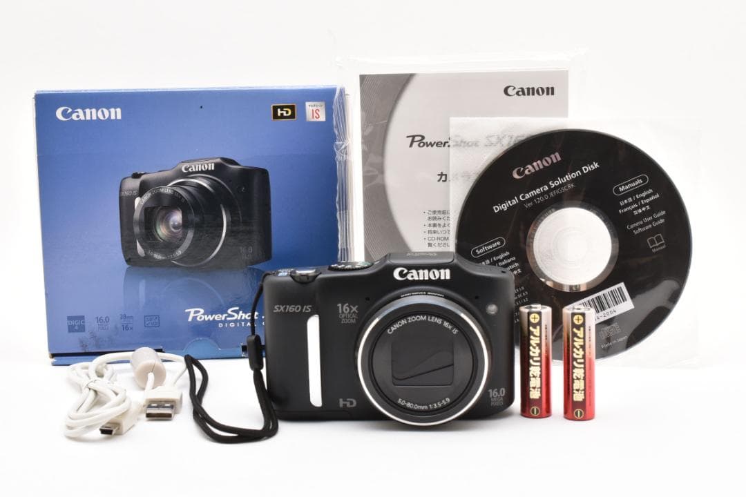 【美品】Canon PowerShot SX160IS ブラック