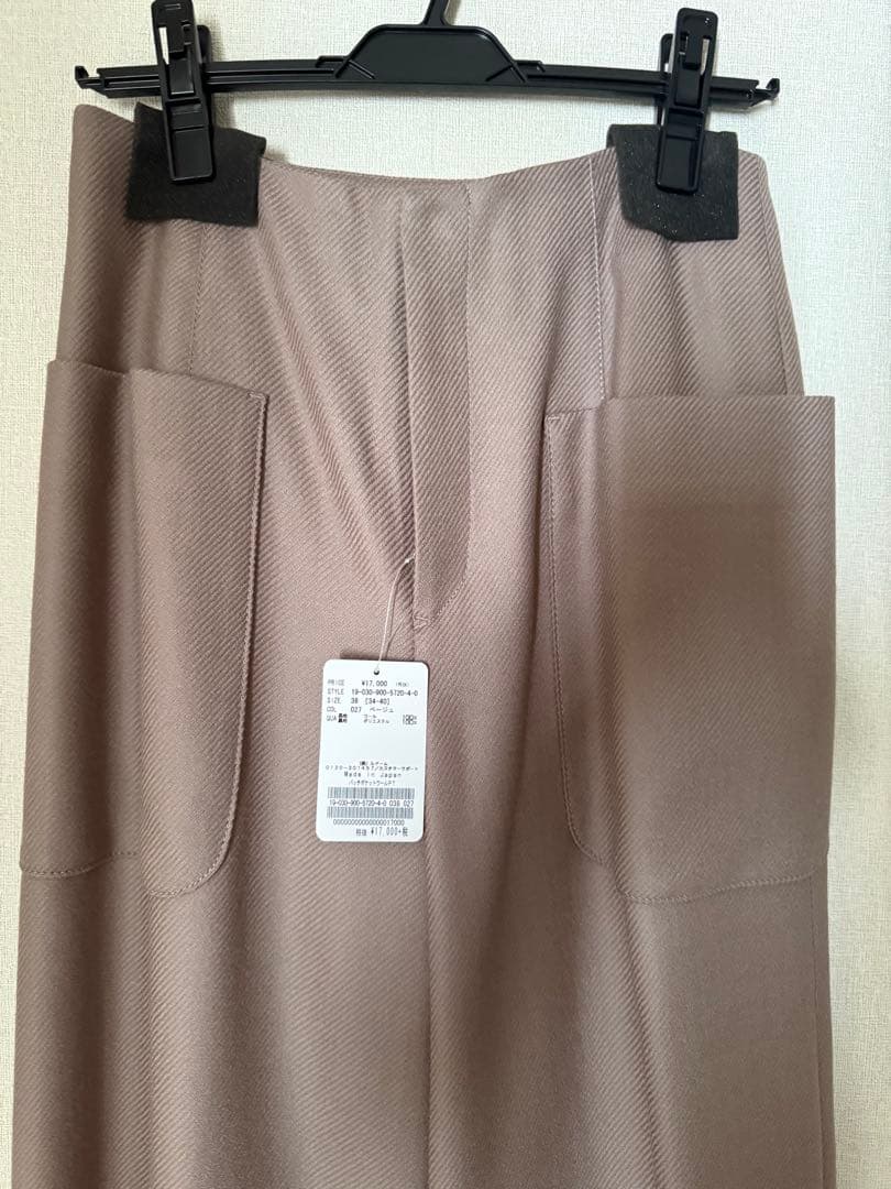 IENA 新品　タグ付き パッチポケットウールパンツ　38