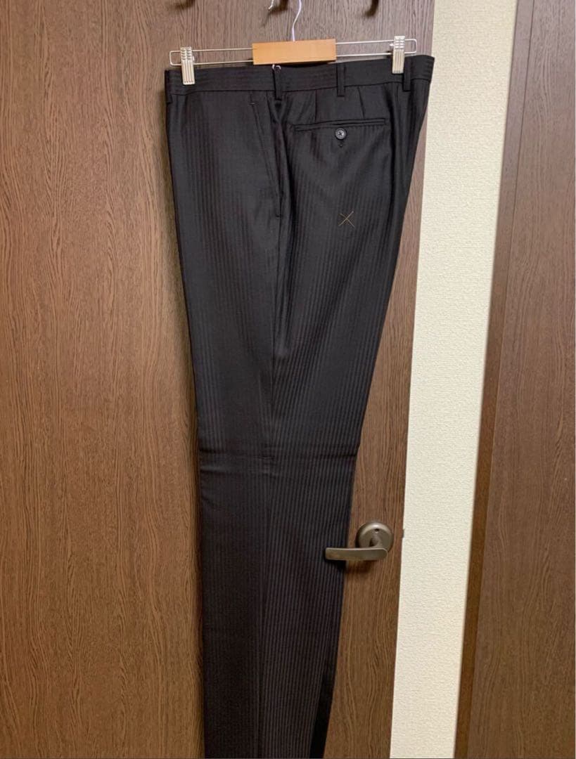 専用BB4新品未使用！英国服地ウール100%！上質なダークブラウンスーツ！極小訳