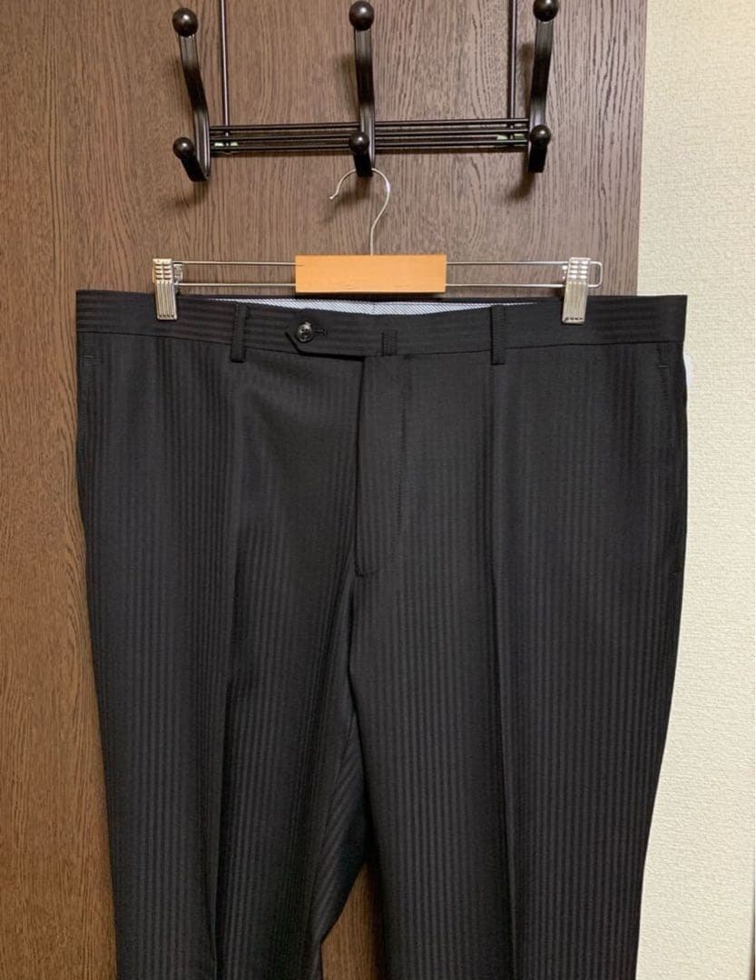 専用BB4新品未使用！英国服地ウール100%！上質なダークブラウンスーツ！極小訳