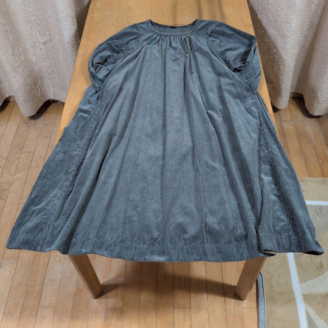 1/20日〜21日限定価格未使用タグ付45rpmコーデュロイ Aラインワンピース