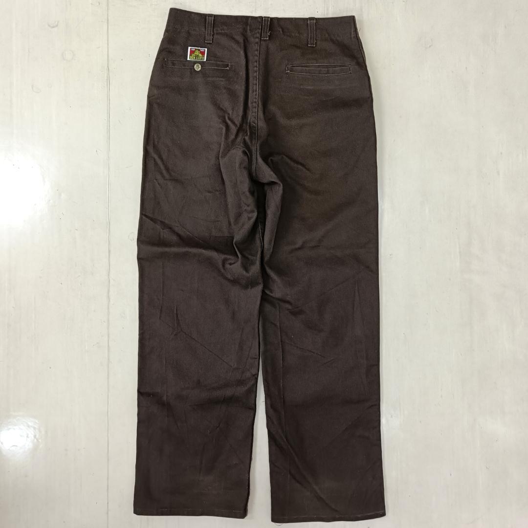 希少 USA製 BEN DAVIS フリスコ パンツ W33 ブラウン