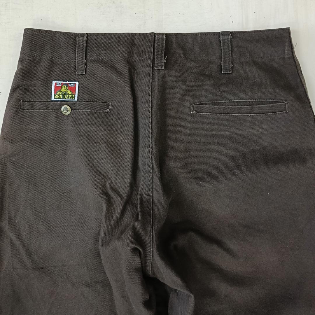 希少 USA製 BEN DAVIS フリスコ パンツ W33 ブラウン