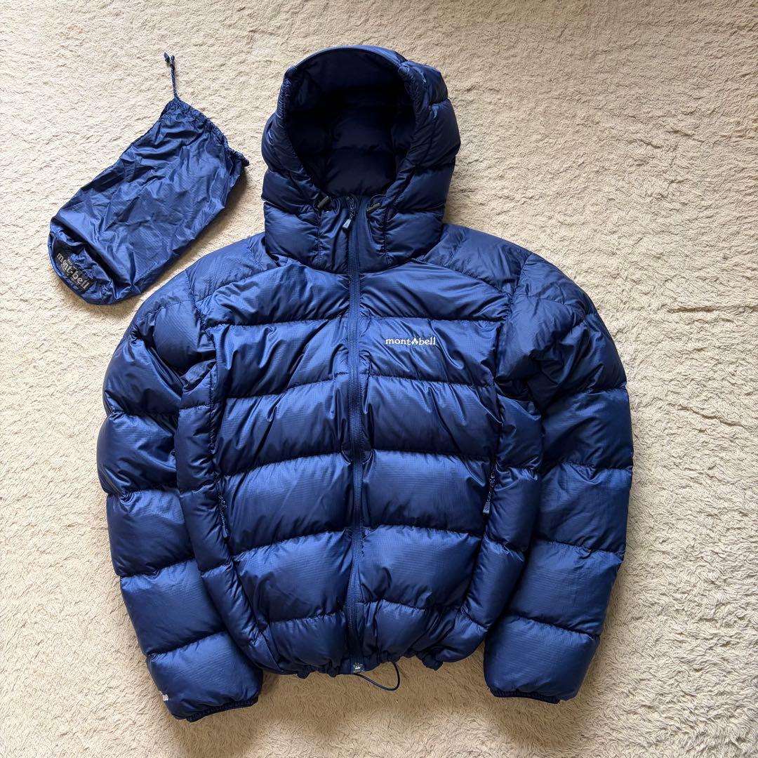 mont-bell ライトアルパインダウン パーカ 00s 90s M 紺 短丈
