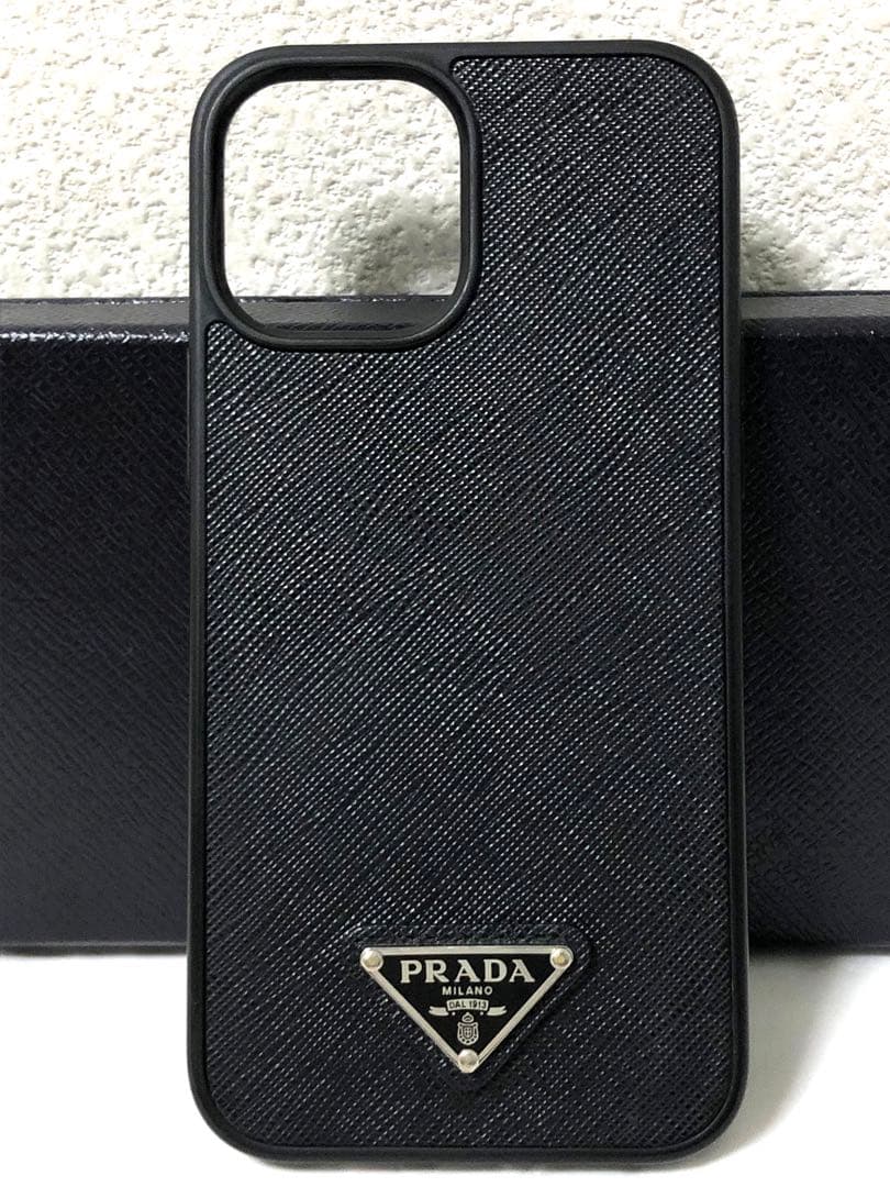 超美品✨PRADA iPhone14 Plus/Pro Maxギャランティー 黒