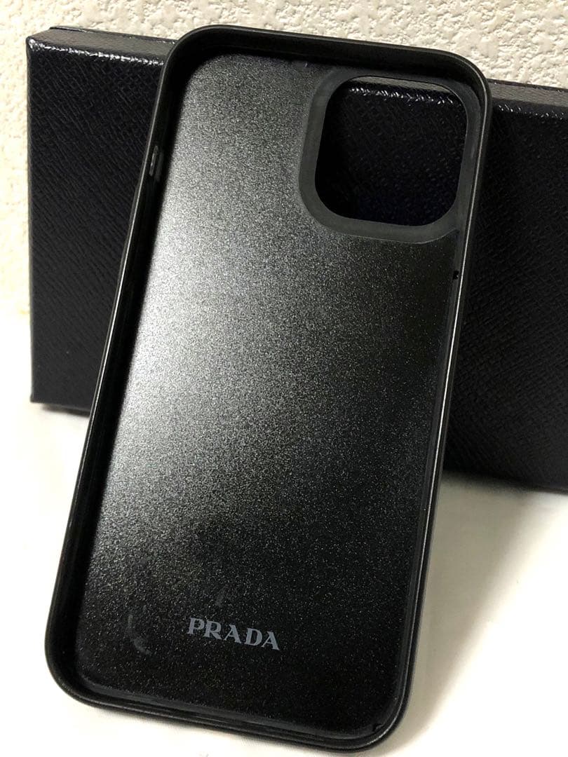 超美品✨PRADA iPhone14 Plus/Pro Maxギャランティー 黒