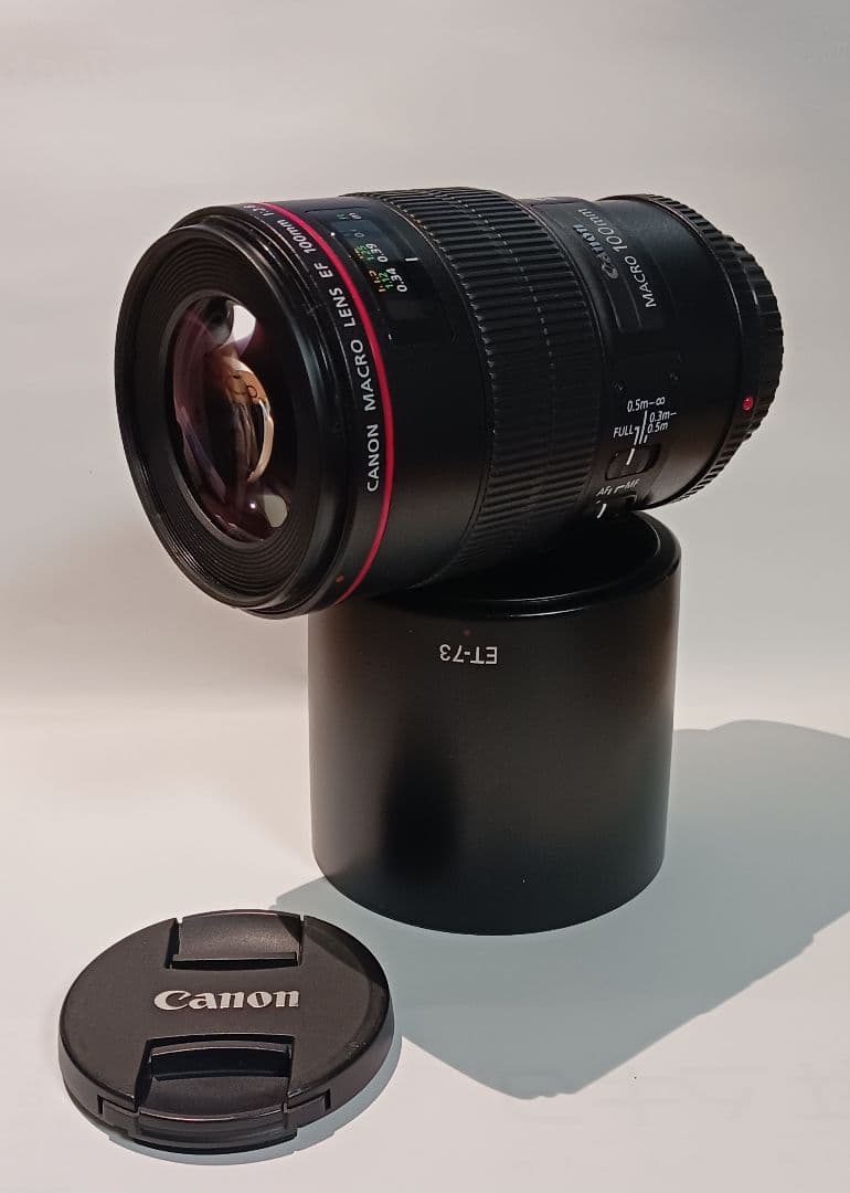 【美品】キヤノン　EF100mm F2.8L マクロ IS USM