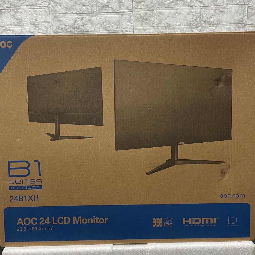 637 美品 AOC 24 LCD モニター 24B1XH 23.8 ブラック