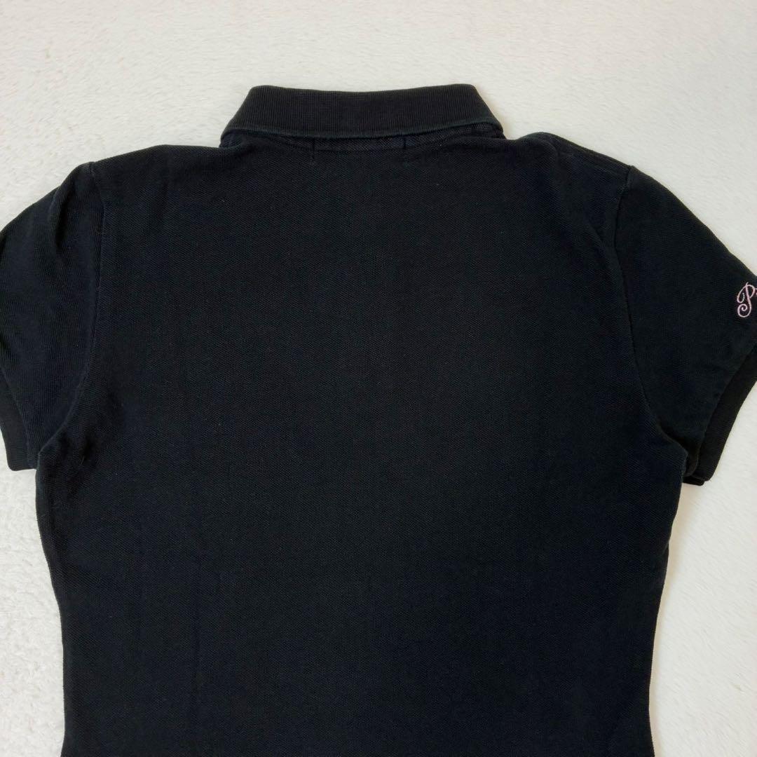 ラルフローレン　ポロシャツ　半袖　ピンクポニー　ビックポニー　ブラック　Sサイズ