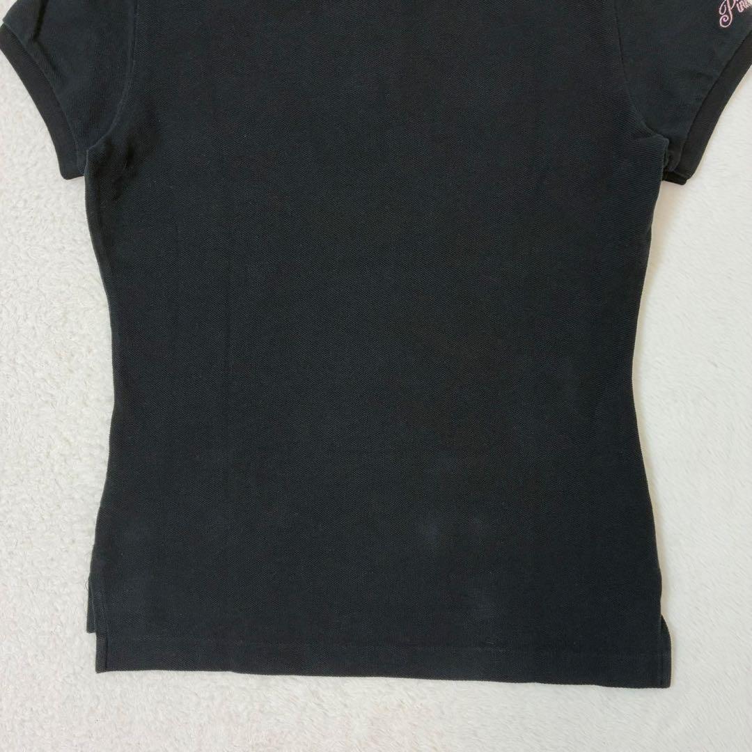 ラルフローレン　ポロシャツ　半袖　ピンクポニー　ビックポニー　ブラック　Sサイズ