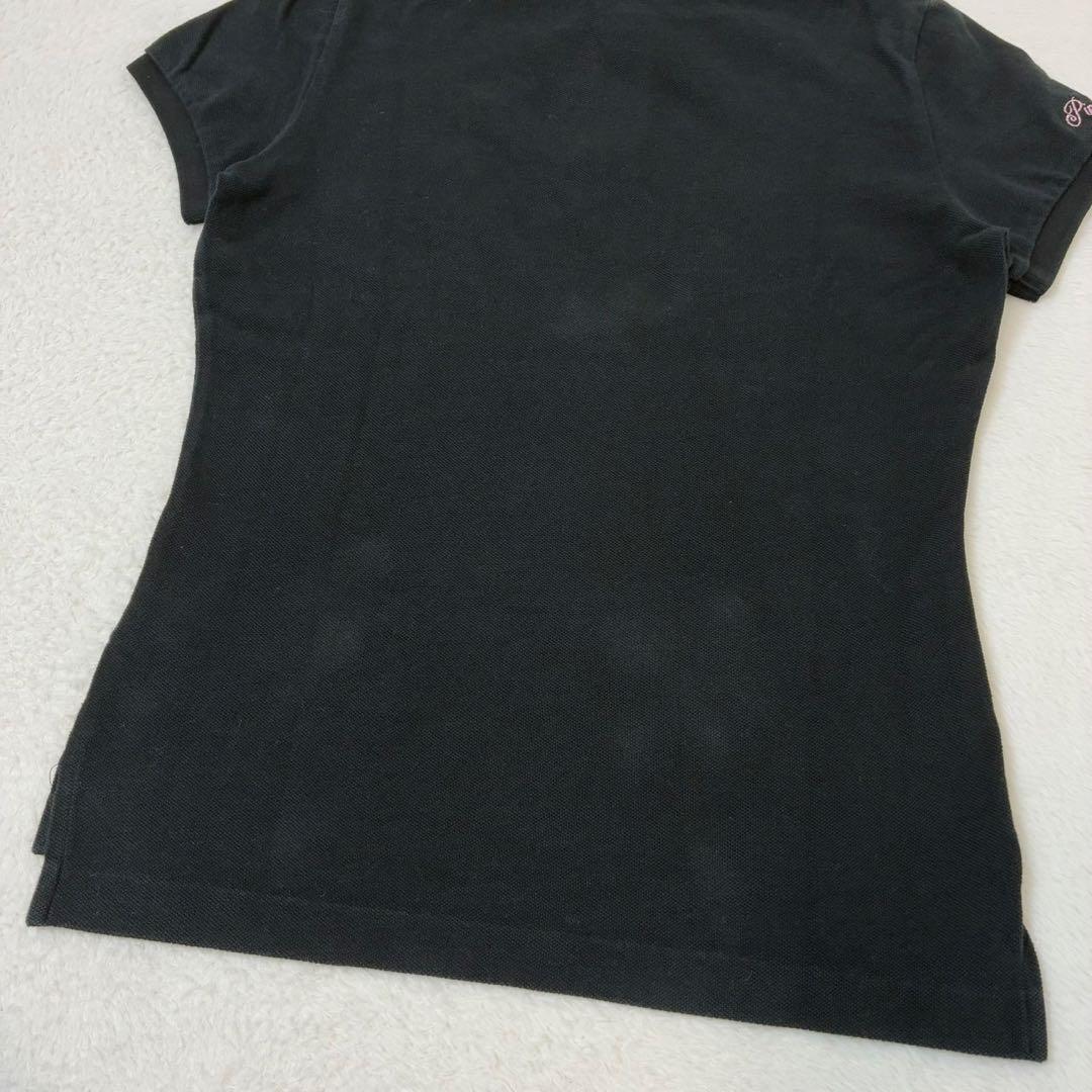 ラルフローレン　ポロシャツ　半袖　ピンクポニー　ビックポニー　ブラック　Sサイズ