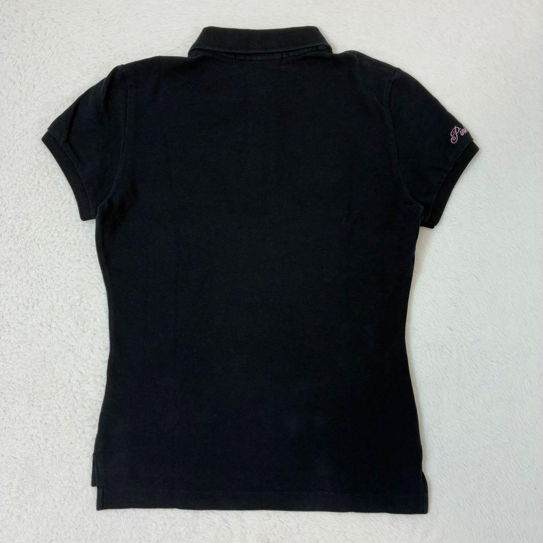 ラルフローレン　ポロシャツ　半袖　ピンクポニー　ビックポニー　ブラック　Sサイズ