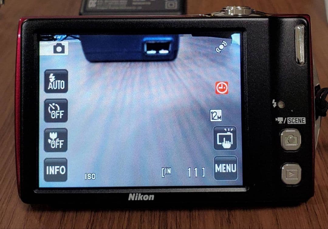 Nikon デジカメ COOLPIX S4000 ルビーレッド　sdカード付き