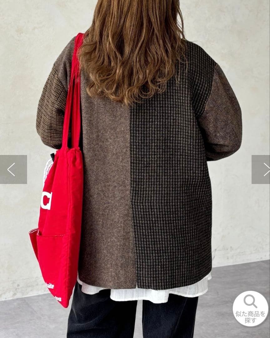 【完売】缶バッジ付ツイードテーラードジャケット