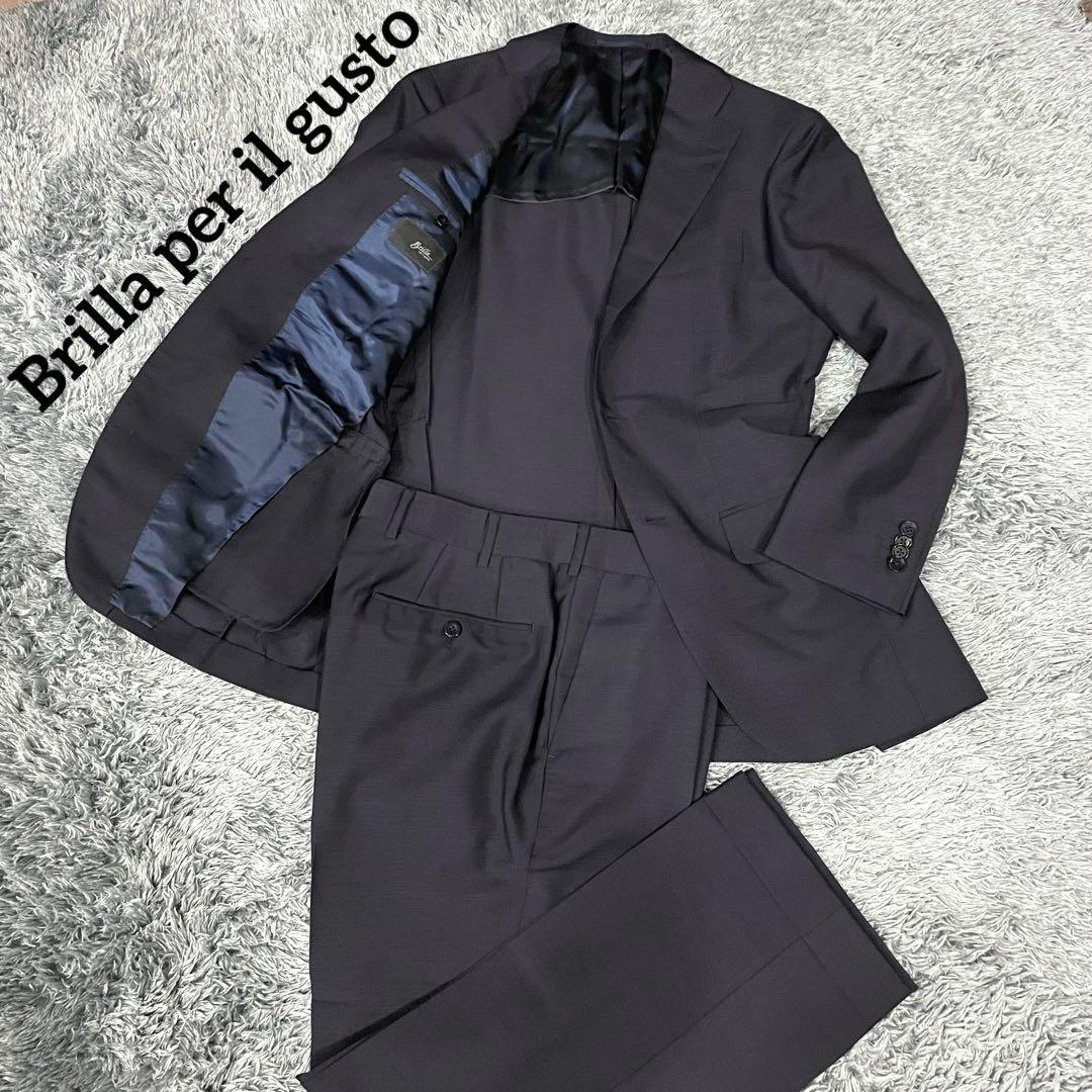 【未使用】ブリッラペルイルグスト ビームス別注 スーツ セットアップ ネイビー