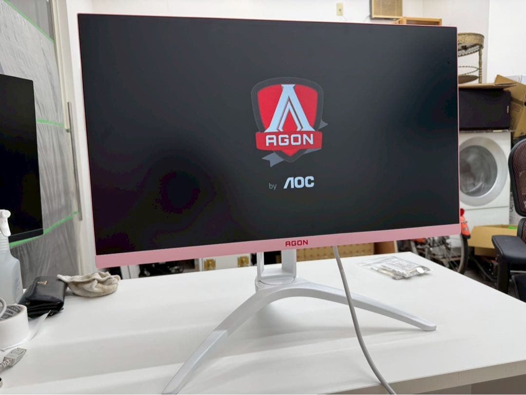ピンク ゲーミングモニター ディスプレイ　AG273FXR