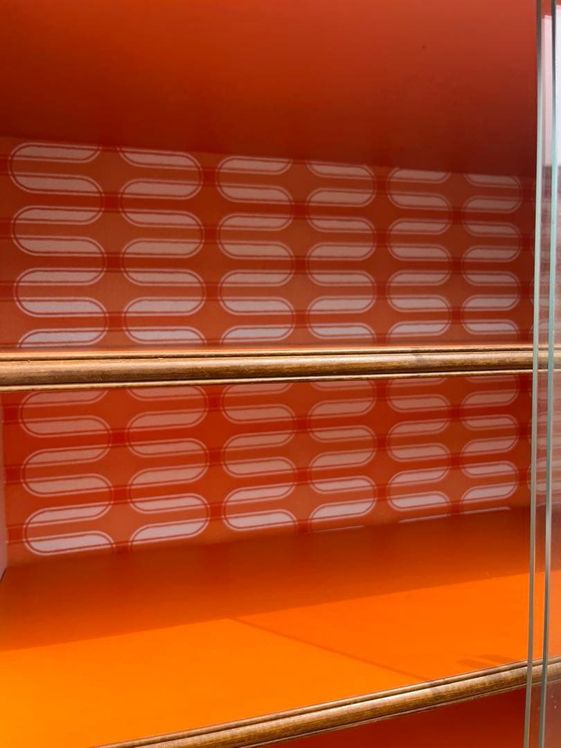 レトロポップ アーチ 昭和レトロ 当時物 インテリア アンティーク オレンジ