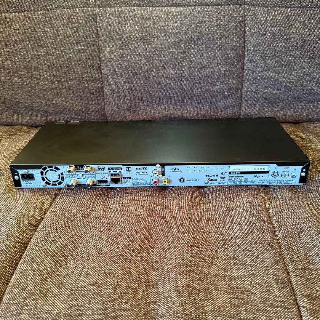 Panasonic ブルーレイレコーダー　DMR-BRW1020