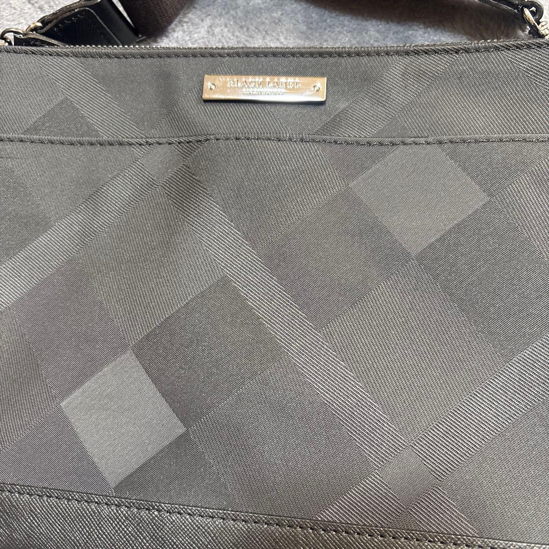 BLACK LABEL CREST BRIDGE シャドーチェック柄 サコッシュ