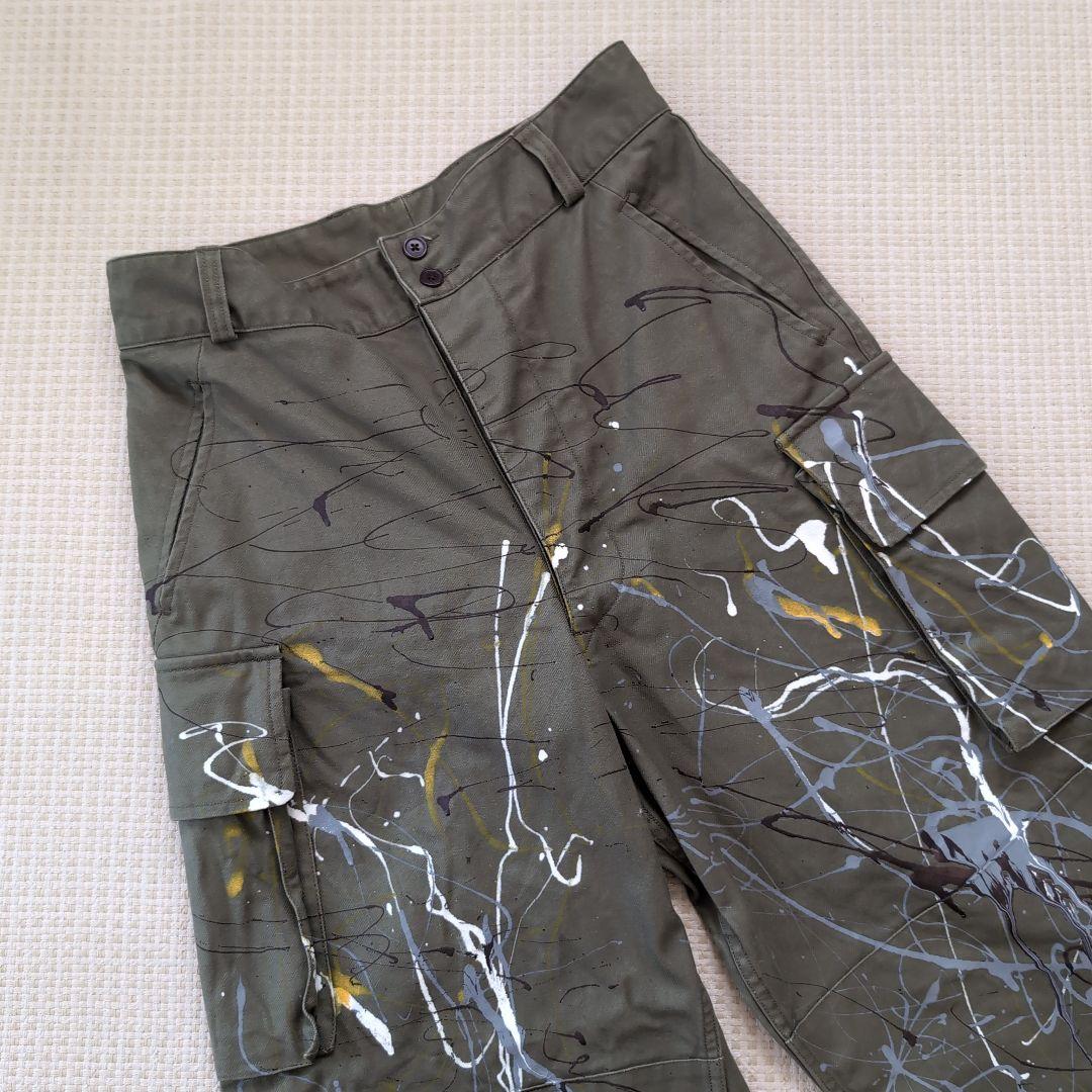 Veritecoeur カーゴパンツ ペイント