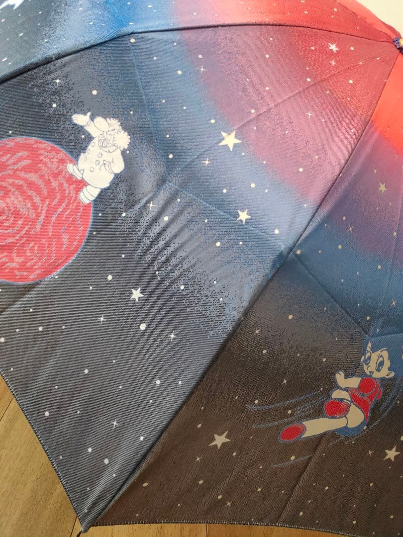 槙田商店 鉄腕アトム柄 手塚治虫生誕90周年記念 郡内織 晴雨兼用折りたたみ傘