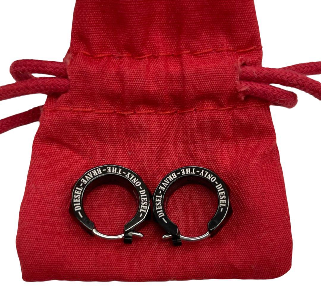 DIESEL ピアス DX127300DJW 両耳 ブラック ディーゼル