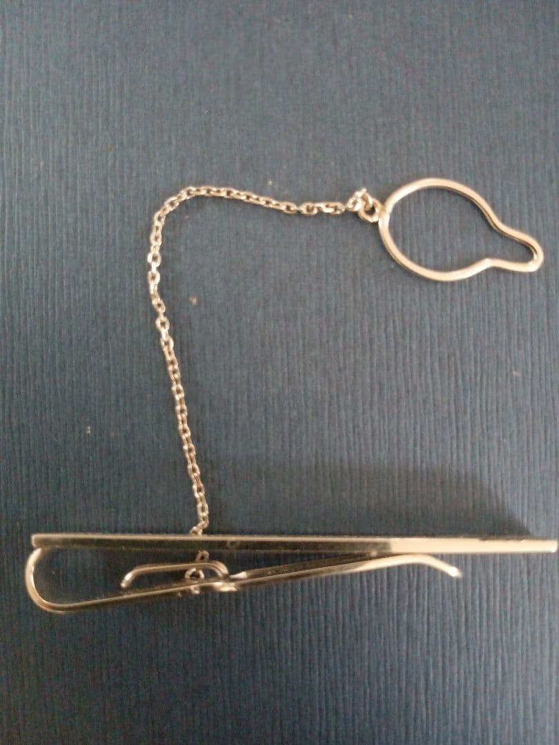 【14金ホワイトゴールド】 ネクタイピン